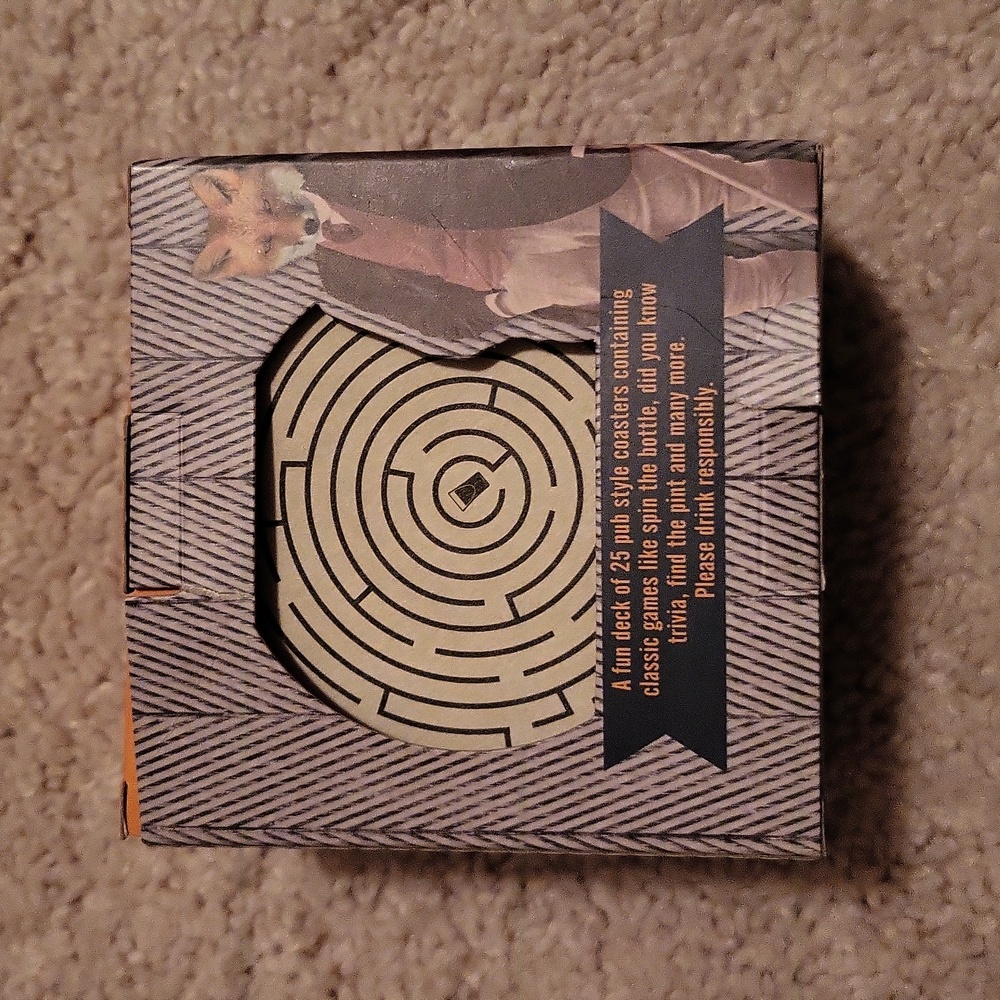 Fun Bar Games Coaster Set - Picture 2 of 4